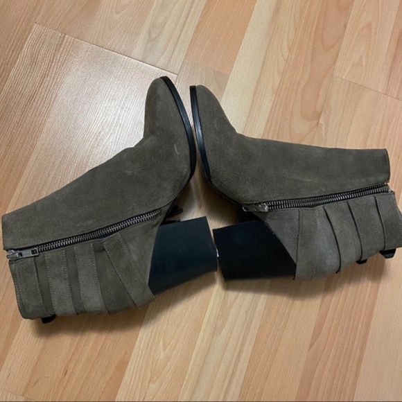 The Kooples grey fringe real suede booties - Picture 4 of 8